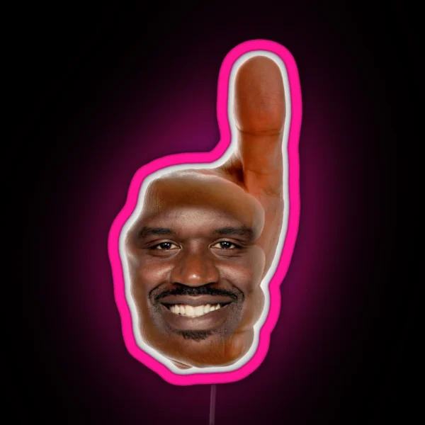 Shaq Thumbs Up RGB Neon Sign