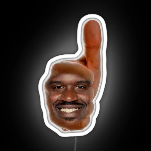 Shaq Thumbs Up RGB Neon Sign