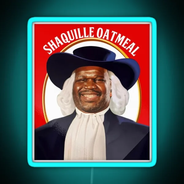 Shaquille Oatmeal RGB Neon Sign