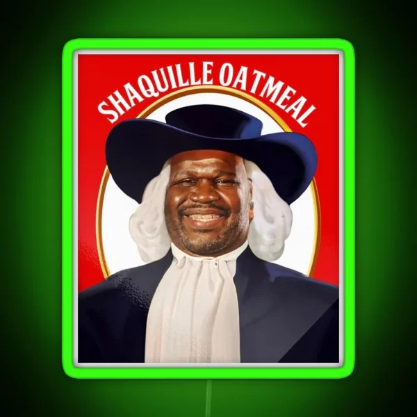 Shaquille Oatmeal RGB Neon Sign