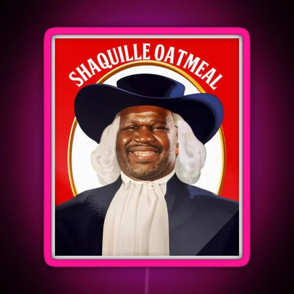 Shaquille Oatmeal RGB Neon Sign