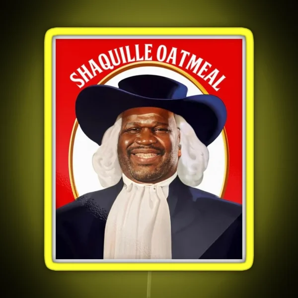 Shaquille Oatmeal RGB Neon Sign