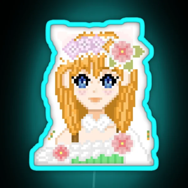 Shara Rune Factory 3 Pixel Art RGB Neon Sign