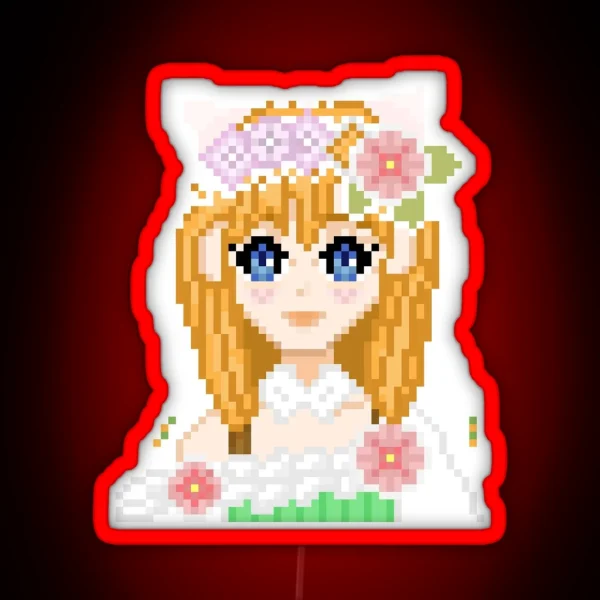 Shara Rune Factory 3 Pixel Art RGB Neon Sign