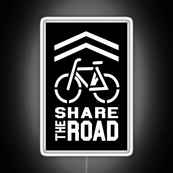Share The Road Led Black Version RGB Neon Sign