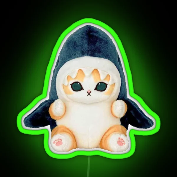 Shark Kitty RGB Neon Sign
