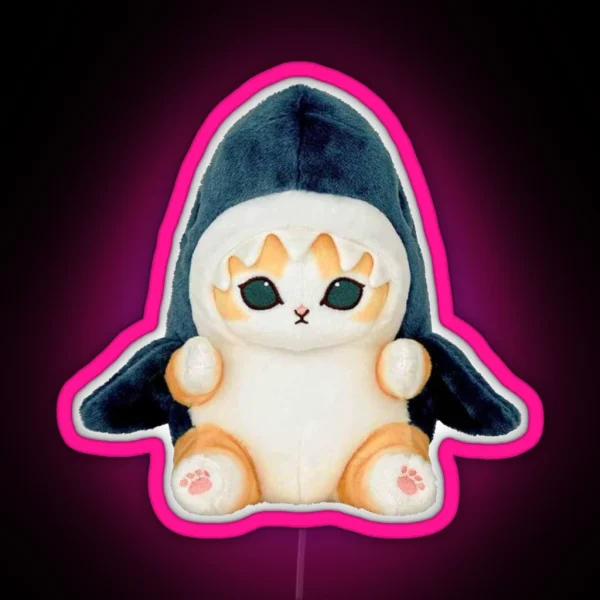Shark Kitty RGB Neon Sign