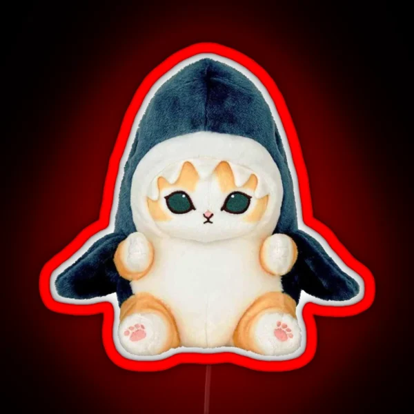 Shark Kitty RGB Neon Sign