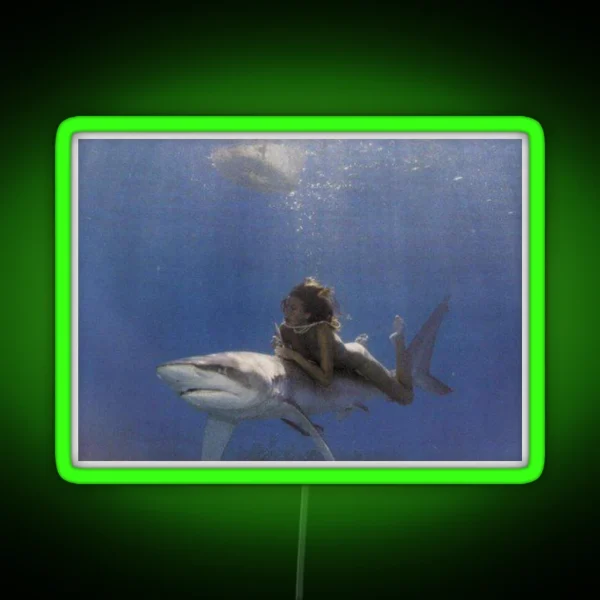 Shark Princess RGB Neon Sign