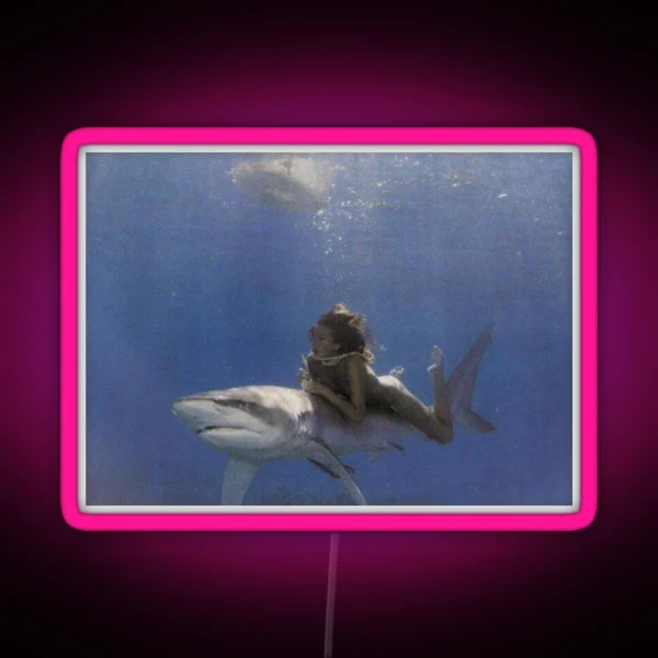 Shark Princess RGB Neon Sign