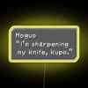 Vibrant RGB LED Canvas Sign with Neon-Style Dialogue Box Design