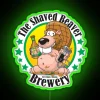 Unique Bar Decor with Shaved Beaver Brewery RGB Neon Sign Illumination