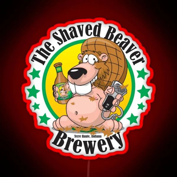 Shaved Beaver Brewery RGB Neon Sign