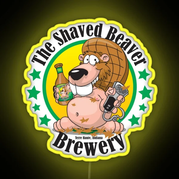 Shaved Beaver Brewery RGB Neon Sign