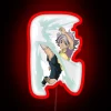 Neon sports gaming decor featuring character Shawn from Inazuma Eleven series.