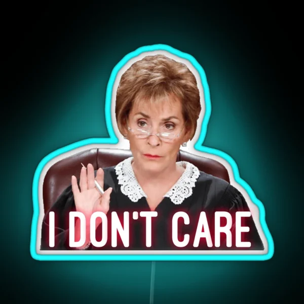 She Doesn T Care RGB Neon Sign
