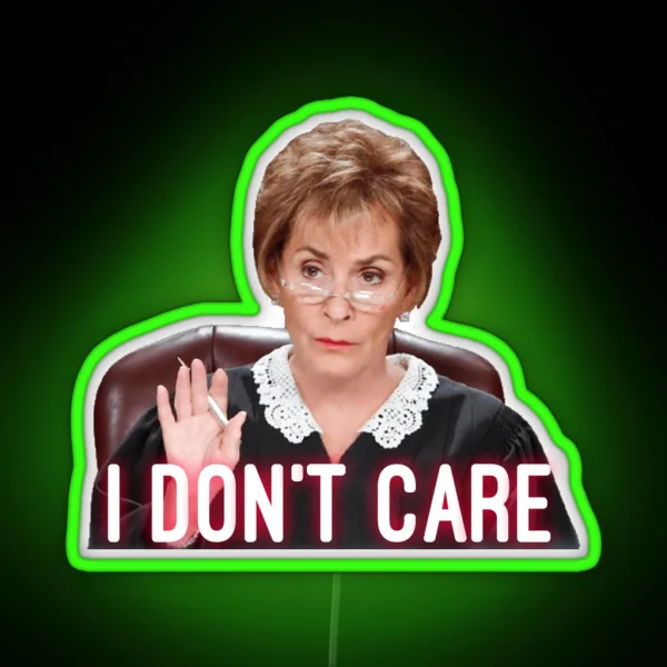 She Doesn T Care RGB Neon Sign
