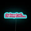 Brighten any room with inspiring pink and purple neon quotes