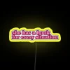 Colorful Pink Neon Signs with RGB LED Lit Canvas Display