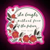 Vibrant RGB Neon Sign Embodying Confidence and Inner Strength Symbolism Artwork
