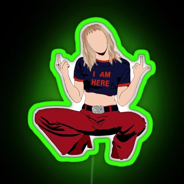 She Is Miley Cyrus RGB Neon Sign