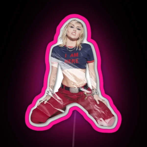 SHE IS MILEY CYRUS RGB Neon Sign