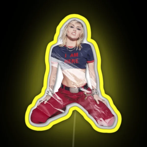 SHE IS MILEY CYRUS RGB Neon Sign