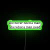 Neon Weeknd Inspired Home Decor Quote Sign with Modern RGB Lighting