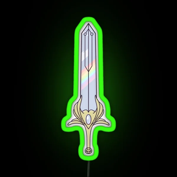 She Ra Rainbow Sword RGB Neon Sign