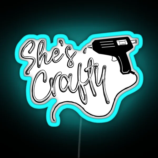 She S Crafty RGB Neon Sign