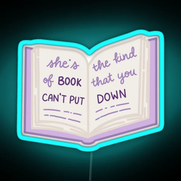 She S The Kind Of Book RGB Neon Sign