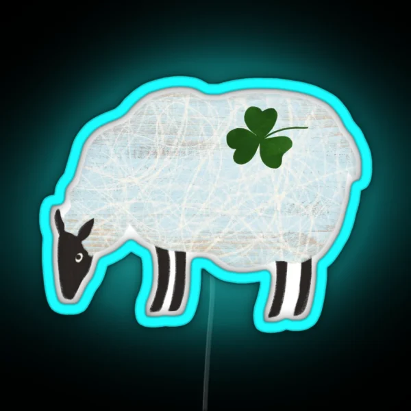 Sheep Of Ireland RGB Neon Sign