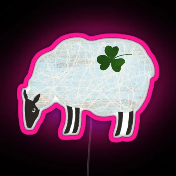 Sheep Of Ireland RGB Neon Sign