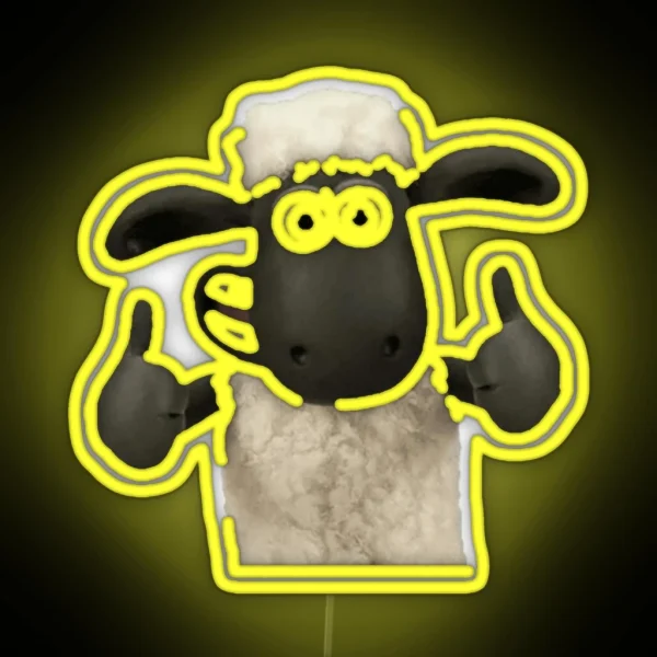 Sheep Shaun Led RGB Neon Sign