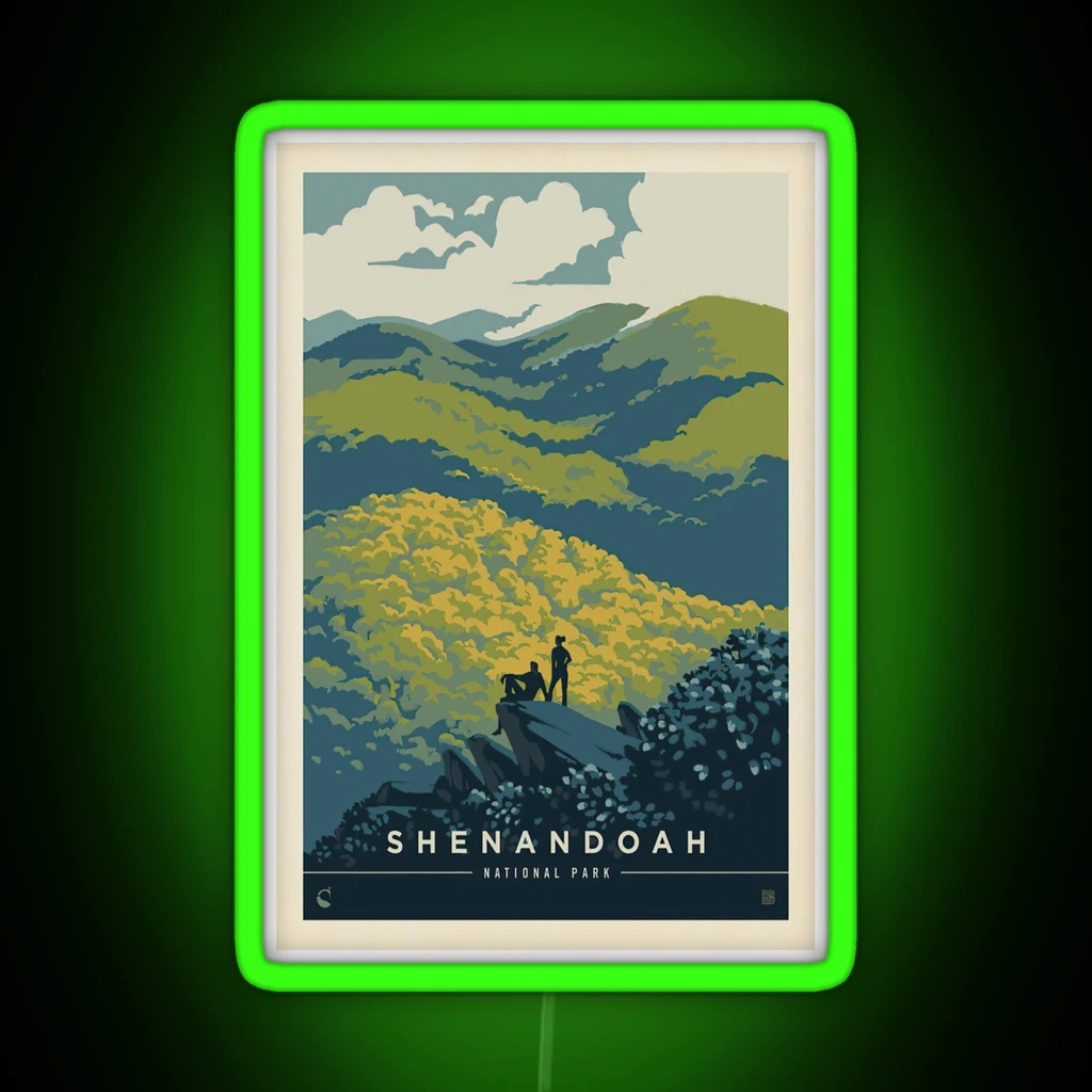 Shenandoah National Park Blue Ridge Beauty RGB Neon Sign Shenandoah National Park Blue Ridge Beauty RGB Neon Sign