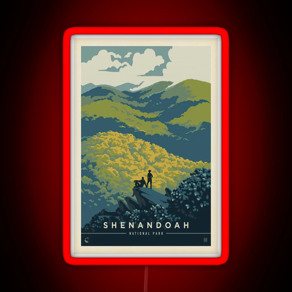 Shenandoah National Park Blue Ridge Beauty RGB Neon Sign Shenandoah National Park Blue Ridge Beauty RGB Neon Sign