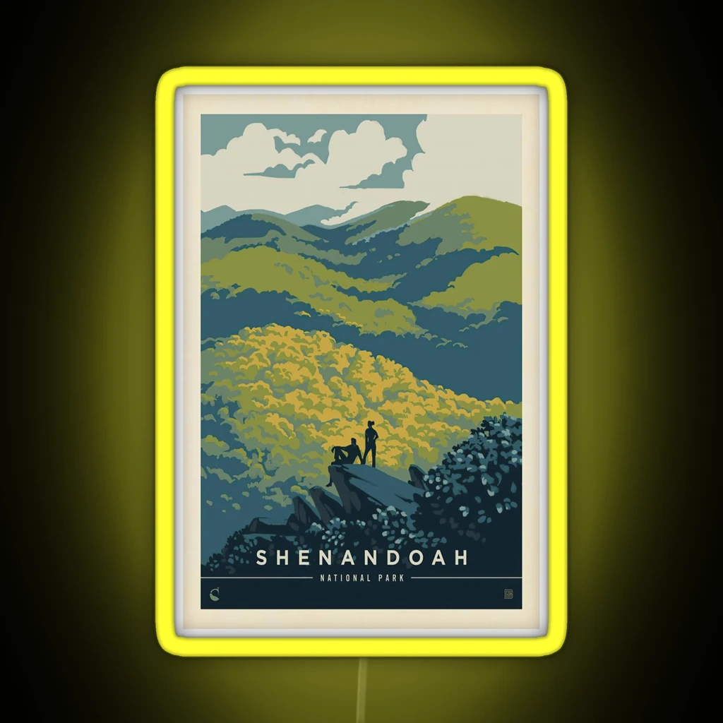 Shenandoah National Park Blue Ridge Beauty RGB Neon Sign Shenandoah National Park Blue Ridge Beauty RGB Neon Sign