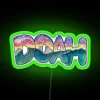 Shenandoah-inspired LED neon wall art with customizable vibrant color options