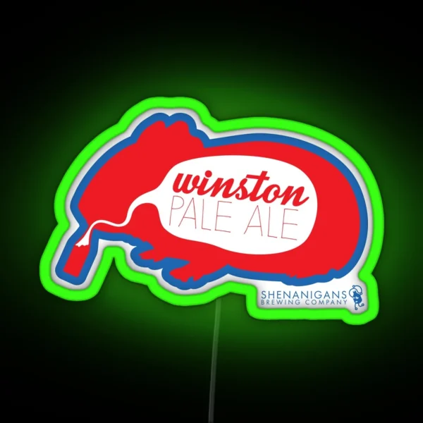 Shenanigans Winston Pale Ale RGB Neon Sign