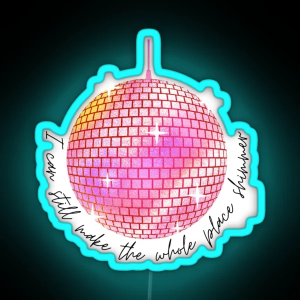 Shimmer Mirrorball RGB Neon Sign