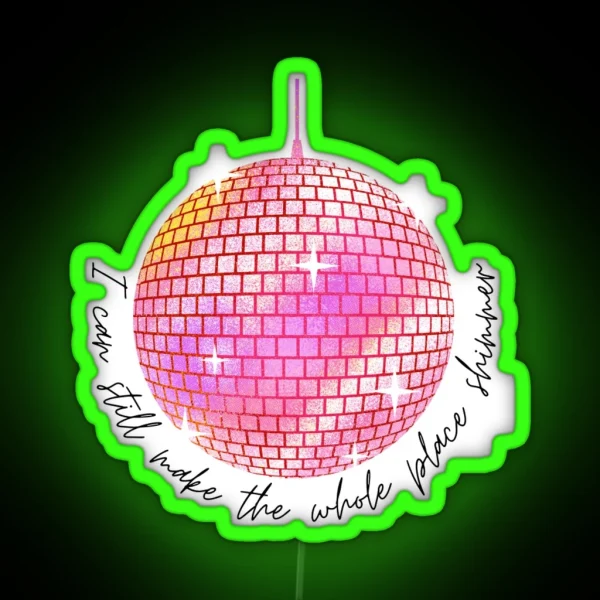 Shimmer Mirrorball RGB Neon Sign