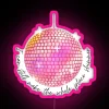 Colorful mirror ball effect LED display canvas digital wall art