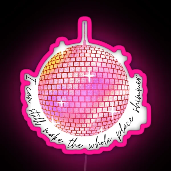 Shimmer Mirrorball RGB Neon Sign