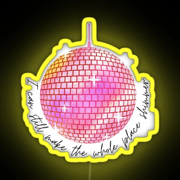 Shimmer Mirrorball RGB Neon Sign