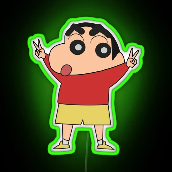 Shin Chan For President RGB Neon Sign