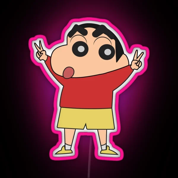 Shin Chan For President RGB Neon Sign