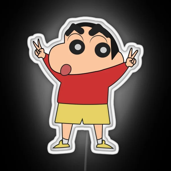Shin Chan For President RGB Neon Sign