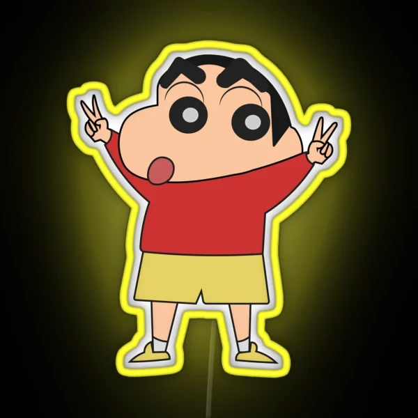 Shin Chan For President RGB Neon Sign
