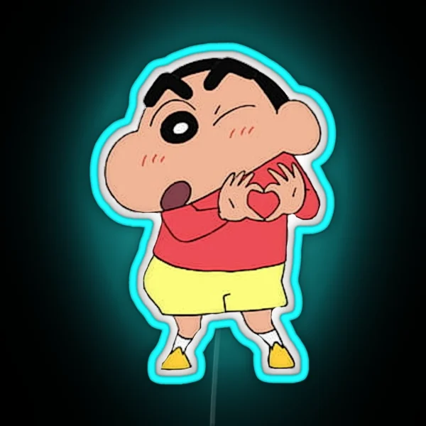 Shinchan Happy RGB Neon Sign