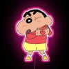 Shinchan Happy Neon Sign with Vibrant RGB Color Changing Effect